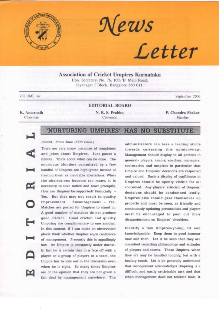 News Letter - Sep 2006